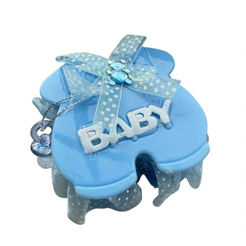 Blue Baby favor Box with Ribbon 11 piece